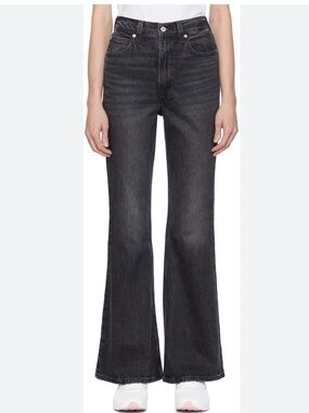 Levi's 70s High Flare Faded Black Jeans 30